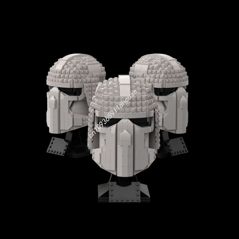 Kids Education Film - 720PCS MOC Helm Pertempuran Bintang Snowtrooper