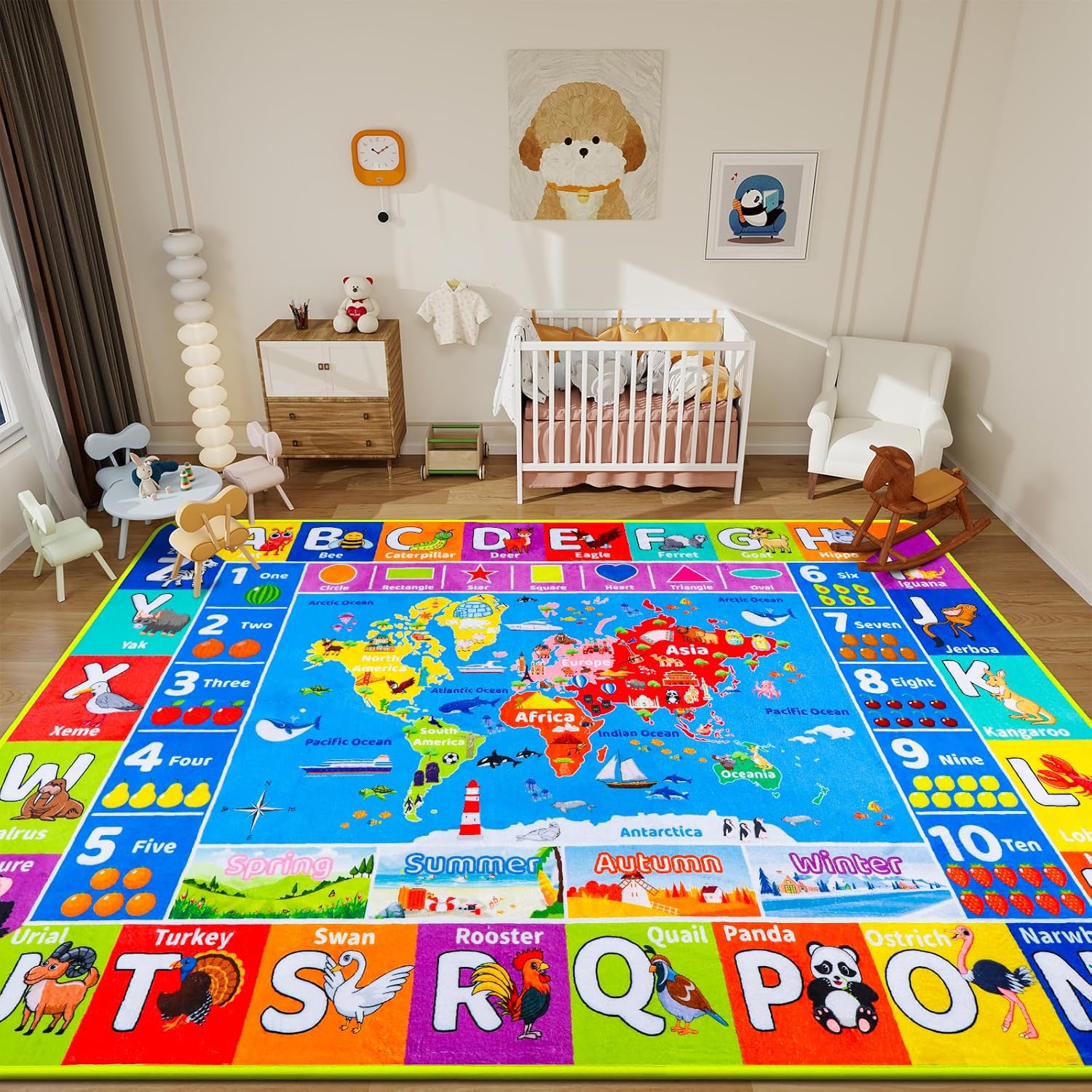 Karpet Bermain Anak Motif Kart - Kids Education World ulasan dan harga